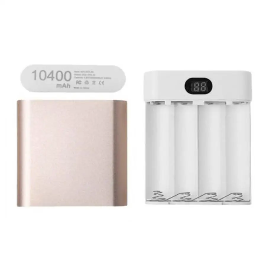 HIPERDEAL новый 5 в двойной USB 4X 18650 чехол для аккумулятора зарядное устройство коробка