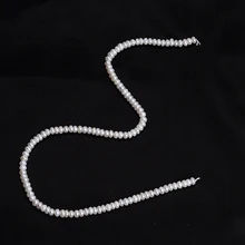 Натуральный пресноводный жемчуг Белый 5-6 мм полукруглый для изготовления ювелирных изделий 15 дюймов DIY ожерелье браслет серьги