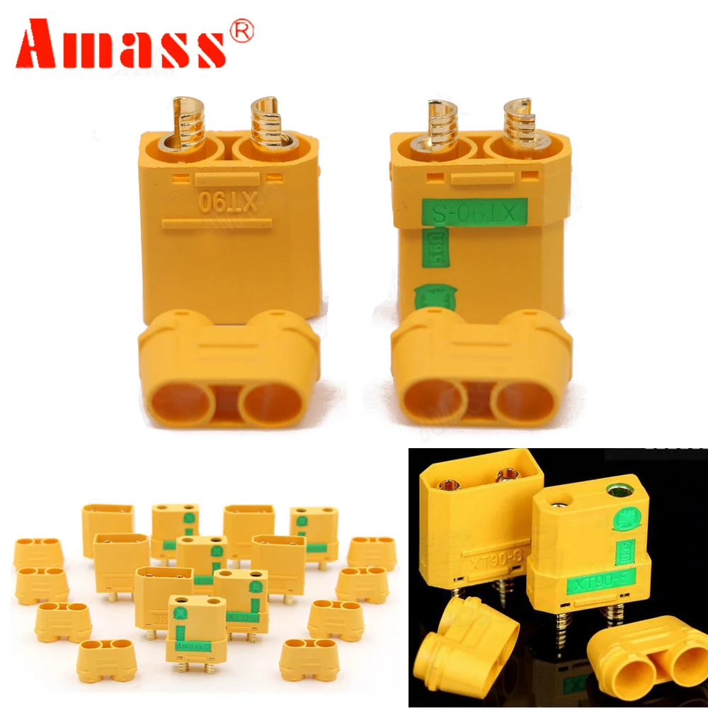 5 пар Amass XT90S XT90 S Male Female Bullet Connector anti spark для RC DIY FPV Quadcopter brushless motor|bullet connector|rc connectormotor