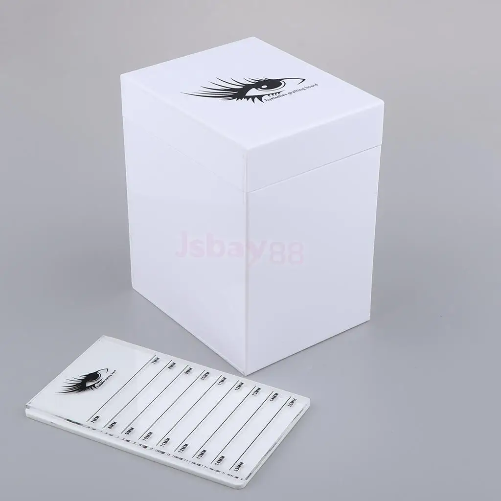 

Eyelash Case +5Pcs Eyelashes Display Stand Board Tool Beauty Grafting Eyelash Board Acrylic Storage Case Makeup Tool