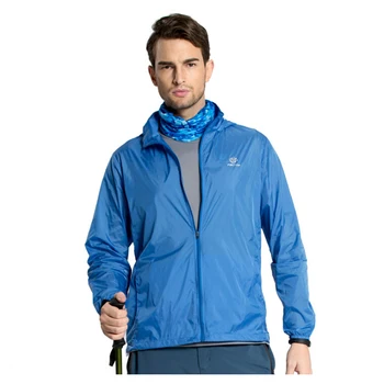 

Outdoor Men Fast Drying Breathable UV Waterproof Softshell Ultralight Sunscreen clothes(Royal blue male)