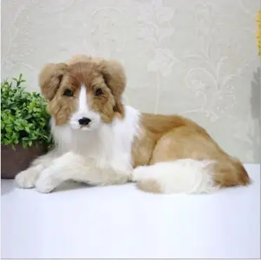 

WYZHY Simulation dog animal model shepherd dog decoration home decoration gift fur 50CMx26CM