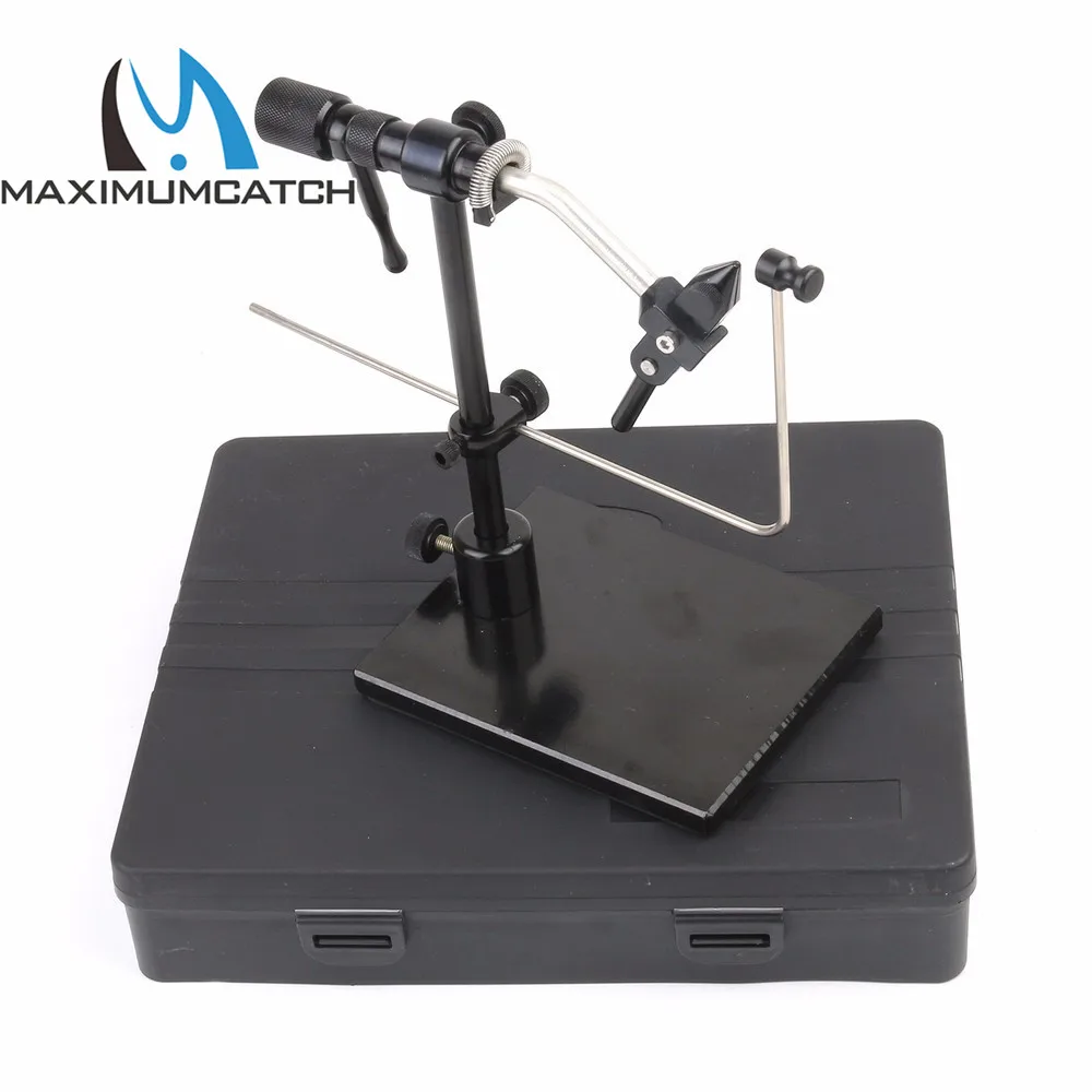 Maximumcatch Stainless Steel FLY TYING VICE Hard Iron Jaws rotary Fly
