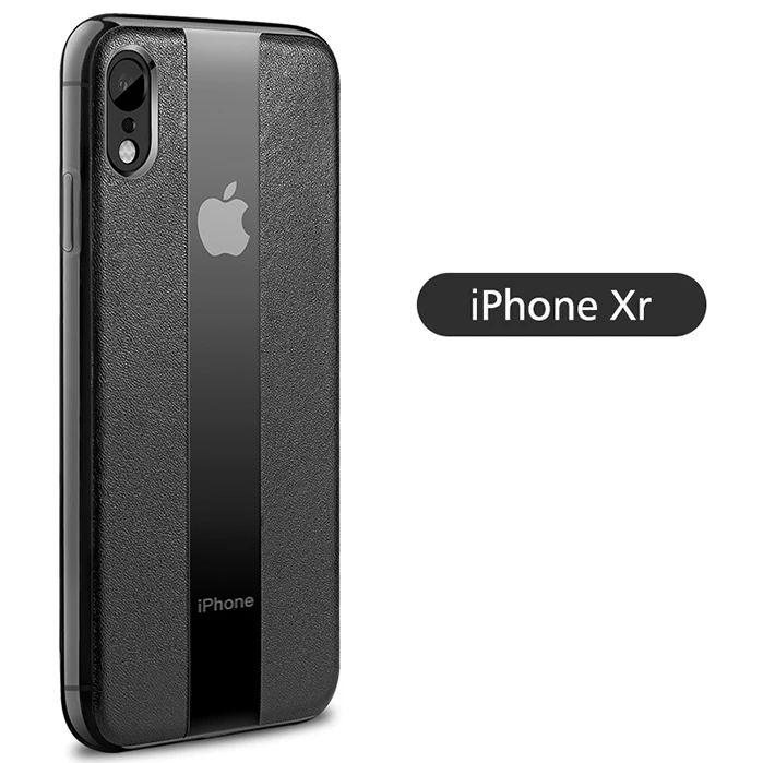 WK кожаный чехол для IPhone XS чехол высокого качества чехол для IPhone XR Porsche полный край силиконовый для IPhone XS MAX ТПУ чехол - Цвет: For IPhone XR Black