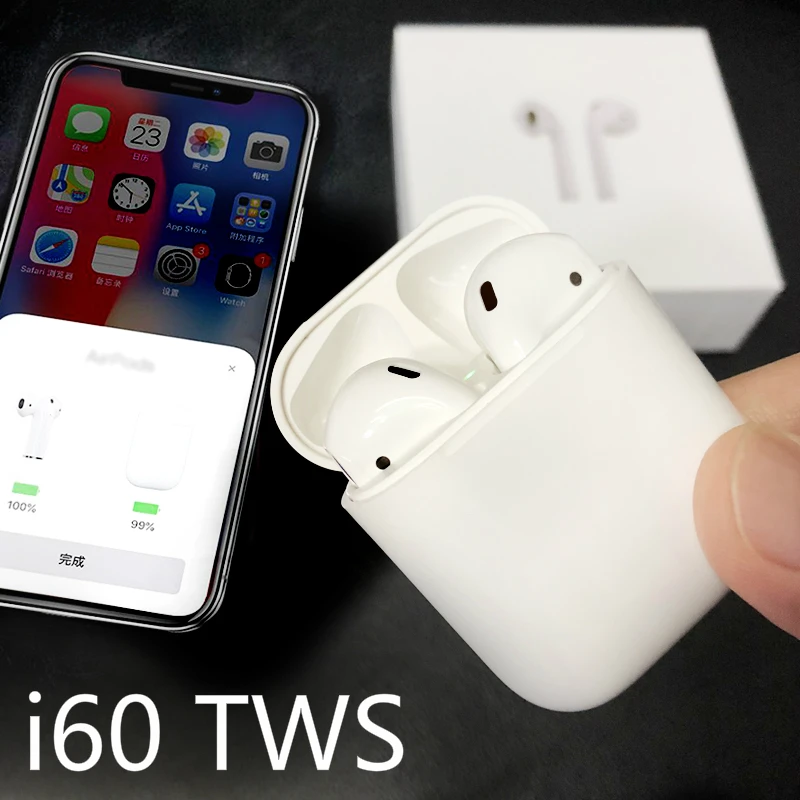 

Tradeline W1 Chip i60 TWS Earphone Pop Up Headset 1:1 AP Size Earbuds Bluetooth Wireless Earphones PK i9S i10 i11 i12