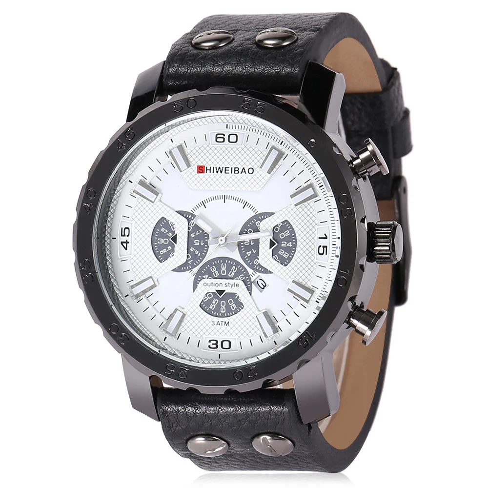 dz watch for men cool big case black case quartz wrist mens watches free shipping] (10)