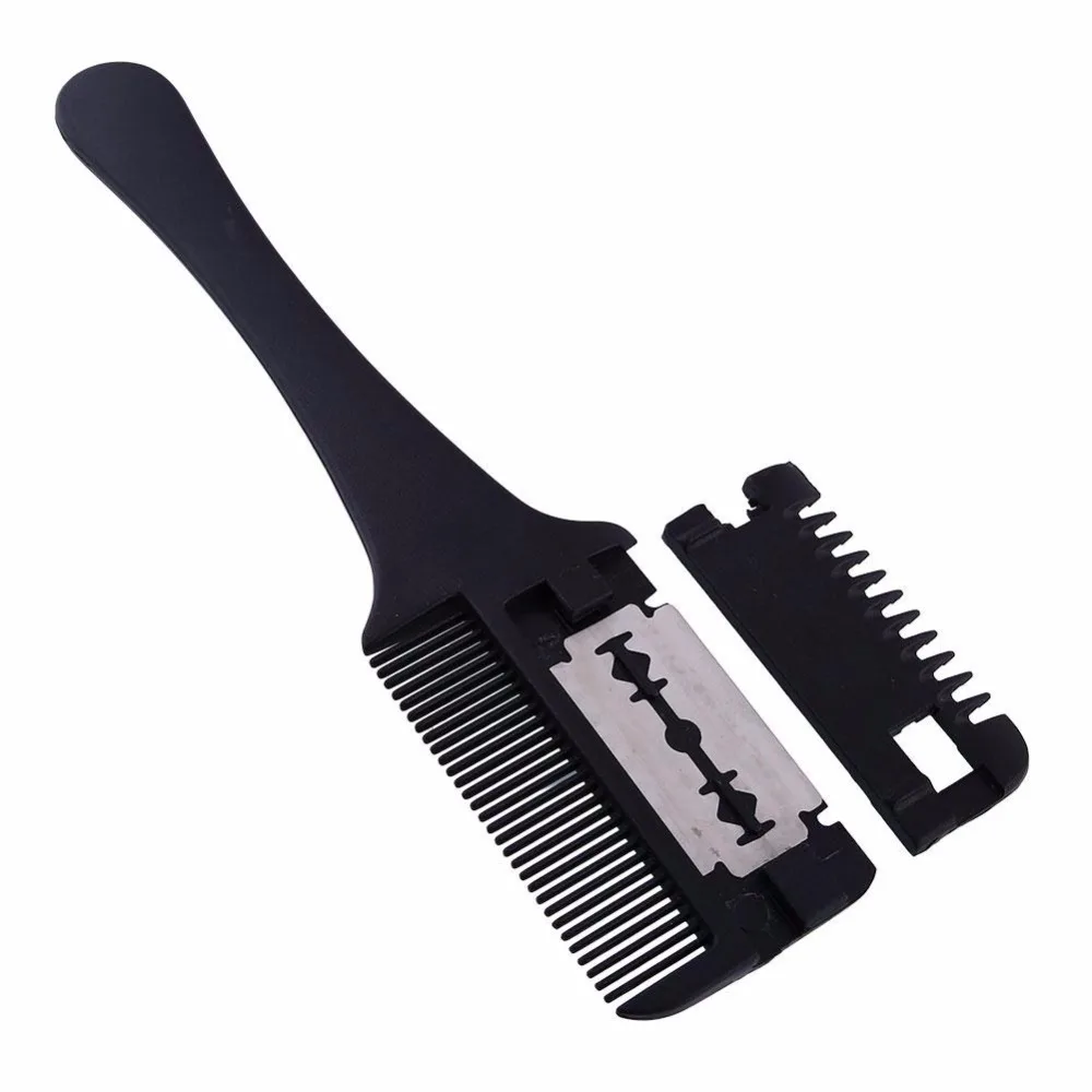 

New Fringe Hair Trimmer Bangs Thinning Device Cutting Cutter Hair Dresser Comb Black DIY Hairdressing Scissors Drop shipping