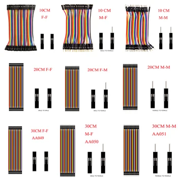 

Dupont Line 10cm/20CM/30CM Male to Male / Female to Male or Female to Female Jumper Wire Dupont Cable for arduino DIY KIT