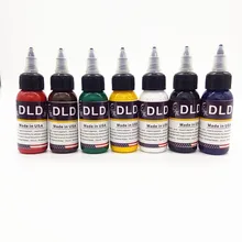 7 шт. набор чернил для татуажа микроблейдинг Перманентный макияж художественный пигмент 30 мл Краска для татуажа бровей подводка для глаз губ всего 7 цветов