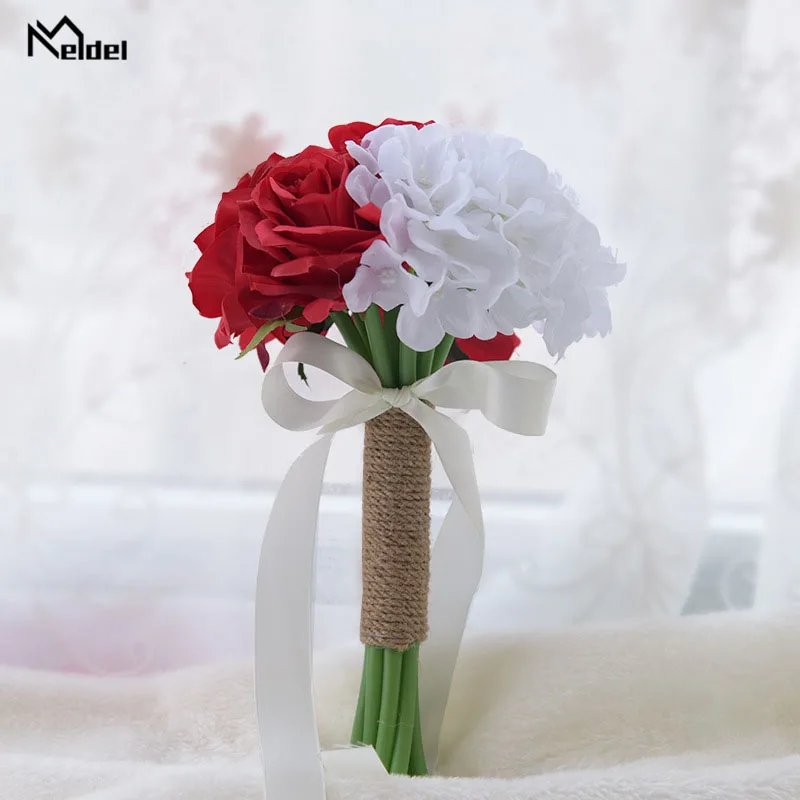 red white rose hydrangea