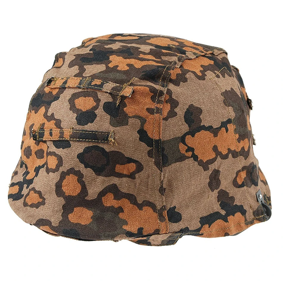 WW2 WWII German M35 Reversible Helmet Cover Color Spring And Fall Oak Camo