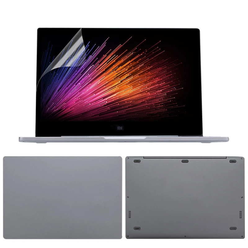 Полный корпус наклейка для ноутбука для Xiaomi mi ноутбук Pro 15,6 Air 12,5 13,3 ноутбук защитный чехол для Xiao mi игра ноутбук 15,6 - Цвет: Dark Grey