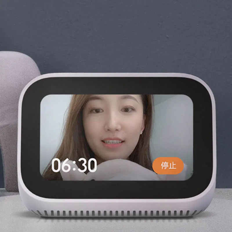 Original Xiaomi AI Face Touch Screen Bluetooth 5.0 Speaker Digital Display Alarm Clock WiFi Smart C