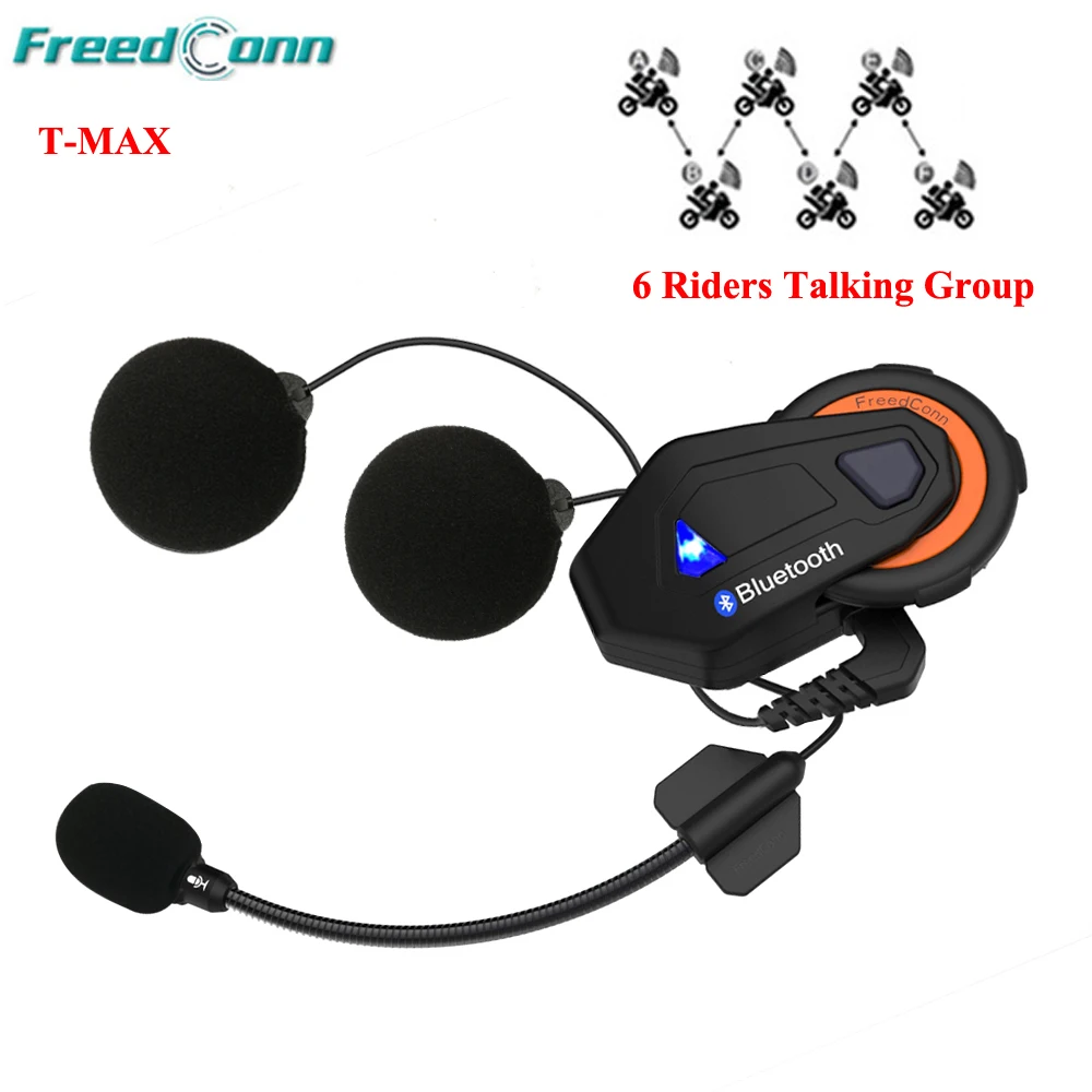 FreedConn 1000 м полный дуплекс 6 всадников говорящий Bluetooth Интерком Мотоцикл езда