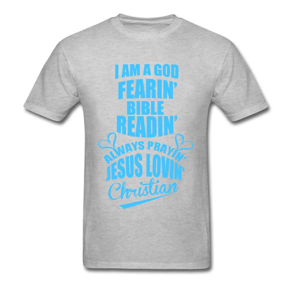 Brand Mens Tops & Tees JESUS LOVING comfortable T-shirts 100% Cotton Fabric Short Sleeve Normal T Shirt O-Neck JESUS LOVING grey