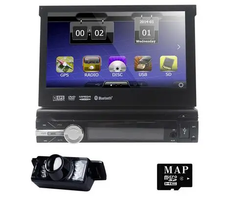 Новый магазин! 7-дюймовый автомобильный электронный 1 din dvd-плеер с gps-навигацией в