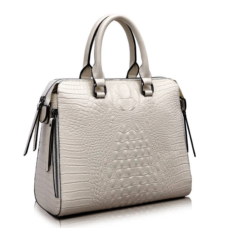 

PASTE Fashion Crocodile Women Genuine Leather Embossed Bag Famous Designers Brand Handbag Cowhide Shoulder Messenger J746
