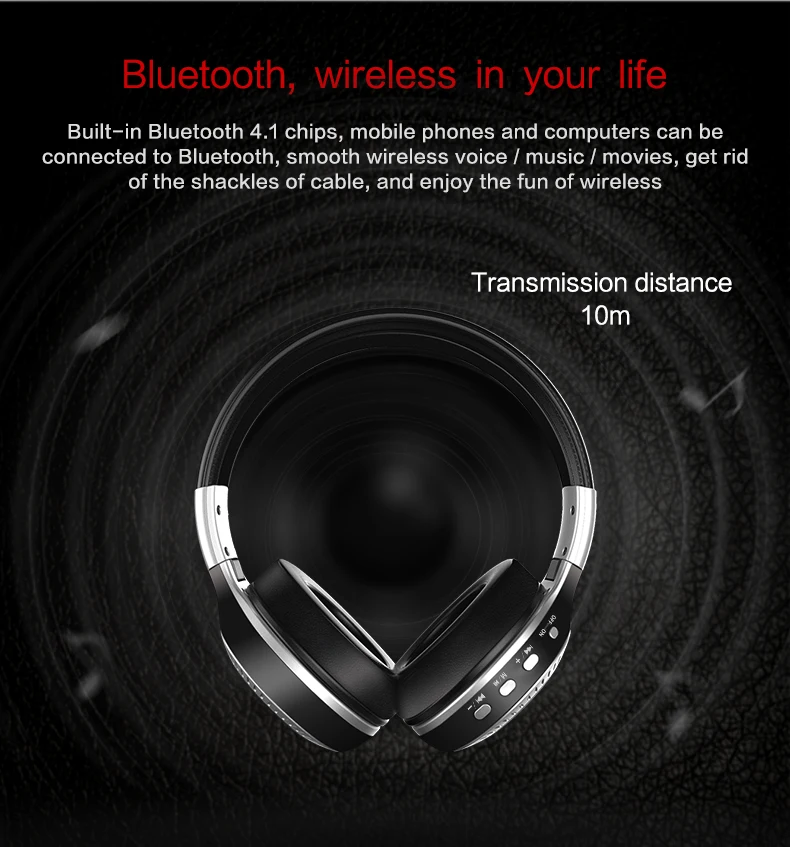 ZEALOT B19 Bluetooth наушники с микрофоном стерео Бас гарнитуры для iphone мобильный компьютер беспроводные наушники с fm-радио