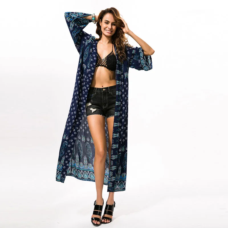Long printed kimono Clearance