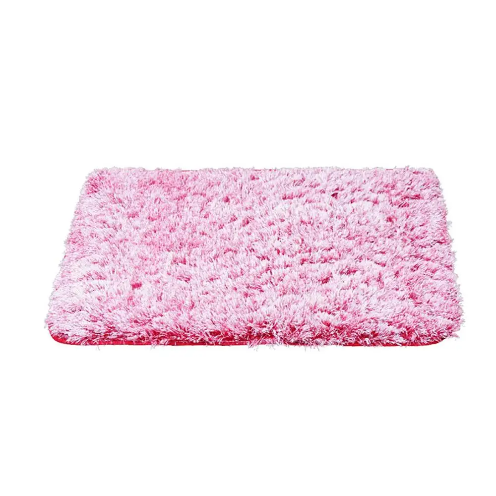 Floor Mat Kitchen Bathroom Round 50x80CM Long hair high-grade mat slow rebound carpet absorbent mat bathroom kitchen mat@25