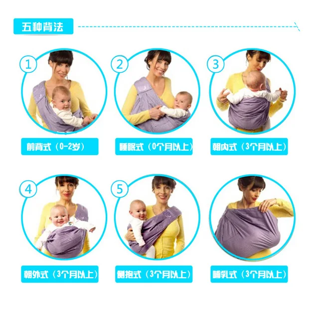 Porte bébé ergonomique, haute qualité, 100% coton biologique, pour enfants, kangourou – Image 4