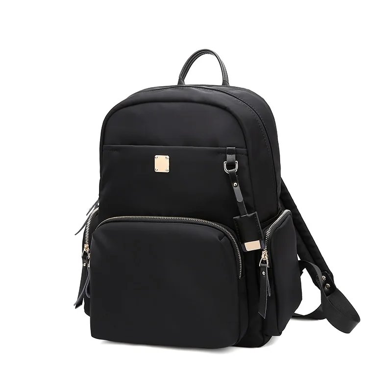 STHEFI женский нейлоновый рюкзак в деловом стиле, совместимый с 14 дюймовым 13 дюймовым ноутбуком, сумка для путешествий - Цвет: BLACK