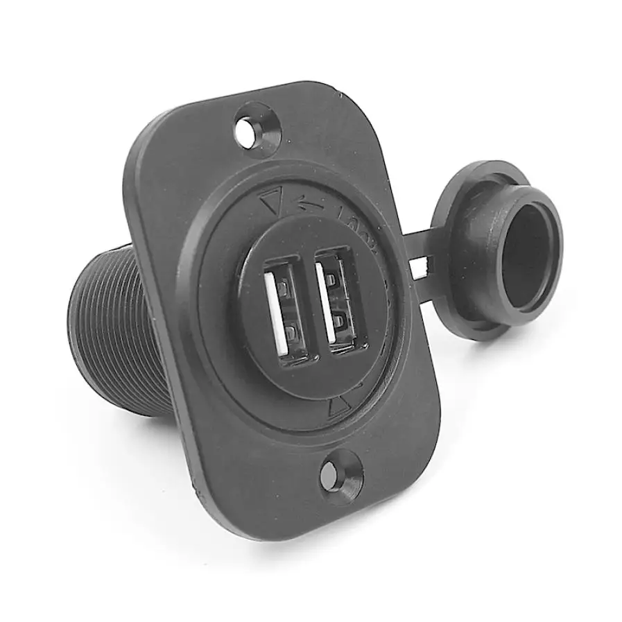 Auto car styling 12V Dual USB Car Cigarette Lighter Socket