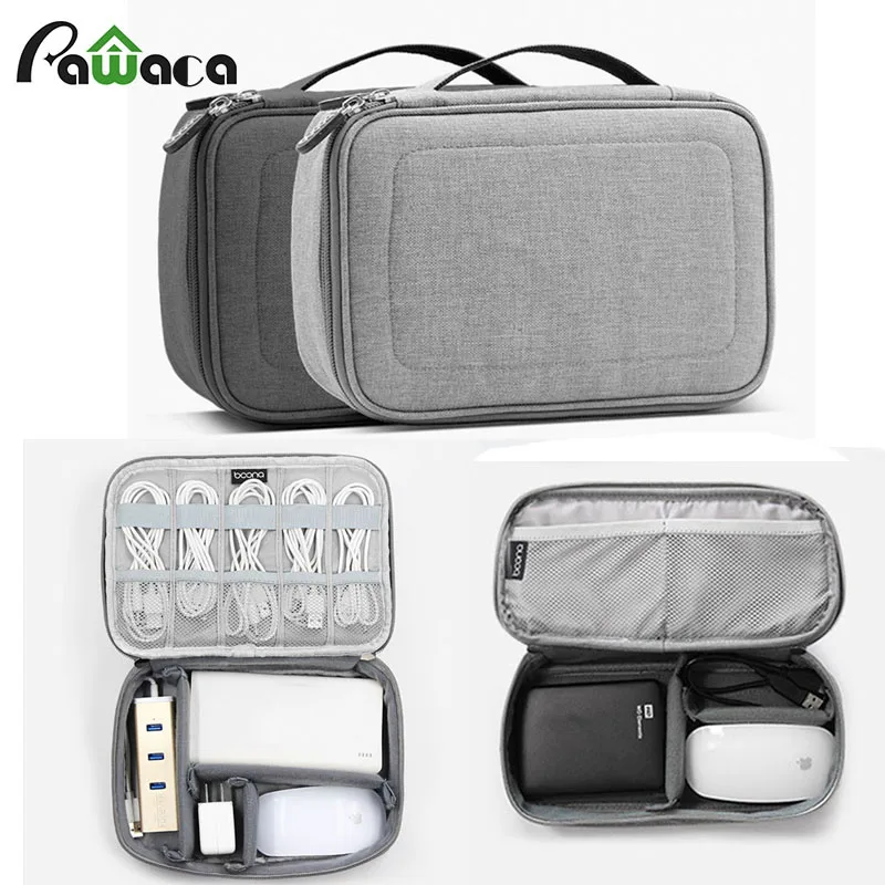 

Multifunction Portable Electronic Accessories Cable Bag Travel Organizer Case SD card Drives wires freely combined storage bag