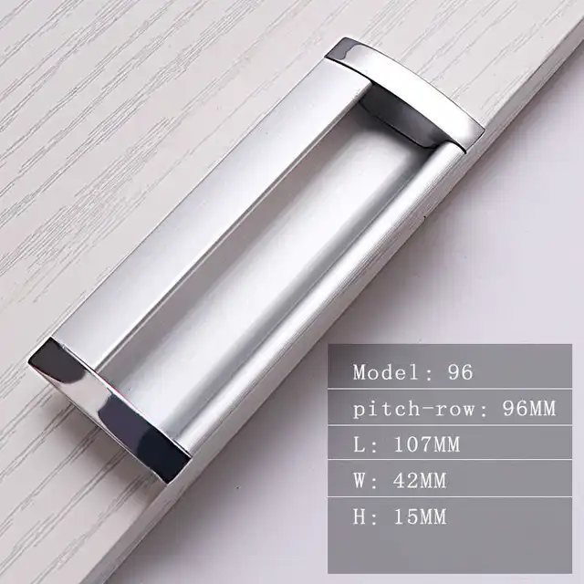 Aluminum Alloy Hidden Door Handles Recessed Handles Cupboard