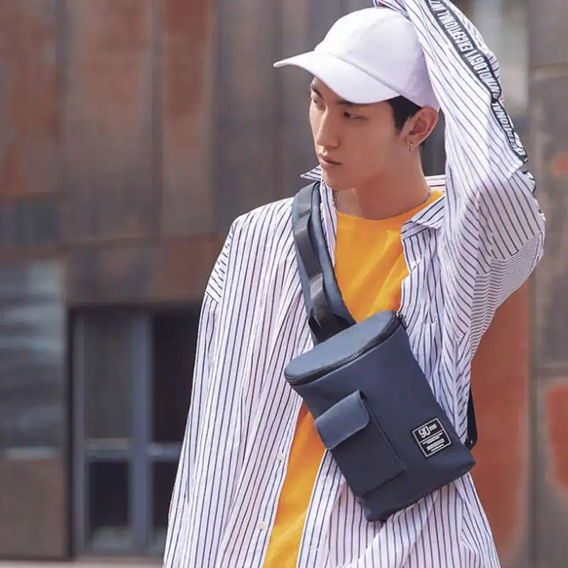 Xiaomi Mijia 90 шикарные сумки через плечо для мужчин, сумка-мессенджер, нагрудная сумка, Повседневная сумка, сумка с одним плечевым ремнем для мужчин и женщин - Цвет: Dark Blue