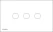 Livolo США Стандартный Touch Управление светильник переключатель, 3-ган 2-полосная, AC 110~ 250 V, черного и белого цвета с украшением в виде кристаллов Стекло Панель, VL-C503S-11/12