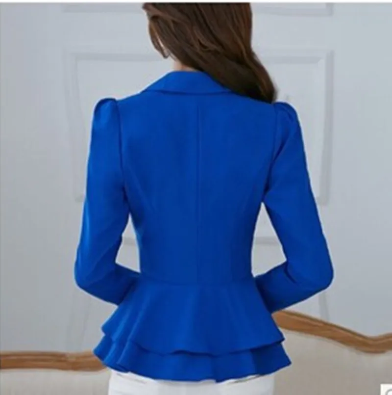 Spring&Autumn Bomber Jacket Women Long-Sleeved Suit Slim Thin Flouncing Short Small Suit Jacket Outwear,Chaquetas Mujer DM2344