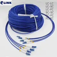 200mtr 4 コア装甲パッチコード SC LC FC ST UPC APC シングル 4 繊維装甲光ファイバジャンパケーブル ELINK ftth 200 メートル