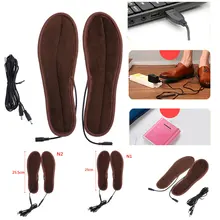 USB Электрический питание Плюшевые Мех животных отопление стельки зима Утепленная обувь стельки новое поступление