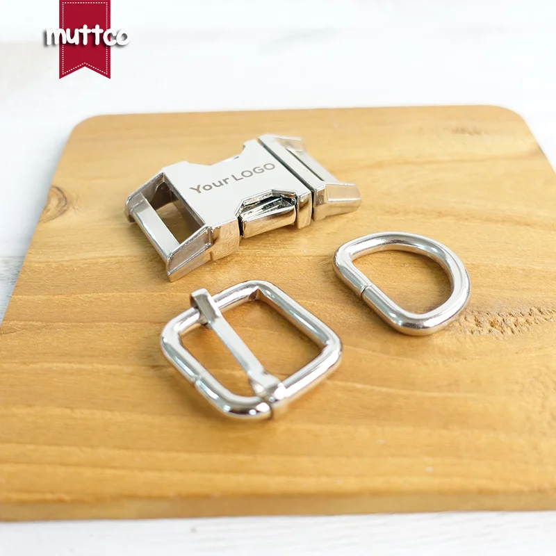 

50sets/lot (metal buckle+adjust buckle+D ring/set) DIY Dog Collar 2.0cm parts engraved buckle customize LOGO name phone 4 colors