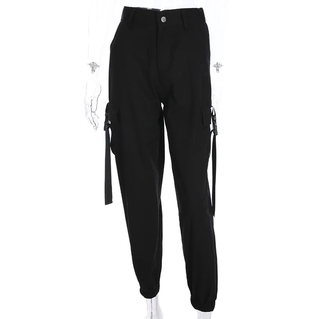 HEYounGIRL Streetwear Cargo Spodnie damskie casual Joggersy czarny wysokiej talii luźne damskie spodnie koreański styl Panie spodnie Capri tanie tanio Kobiet yyP030078Z Pełna długość heyoungirl-dziewczyna Fałszywe zamki błyskawiczne kieszenie Sukno Płaskie Spandex bawełna HEYounGIRL Streetwear Cargo Spodnie damskie casual Joggersy czarny wysokiej talii luźne damskie spodnie koreański styl Panie spodnie Capri tanie tanio Kobiet yyP030078Z Pełna długość heyoungirl-dziewczyna Fałszywe zamki błyskawiczne kieszenie Sukno Płaskie Spandex bawełna