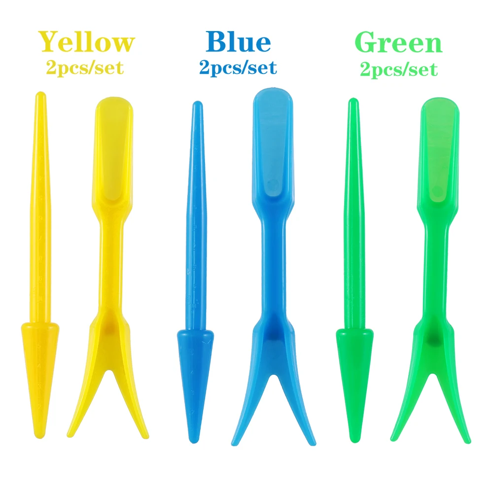 Hot Sell 2pcs/set Transplanting Device Planters Seedling Plant Digging Tool Set for Seedling Garden Bonsai Fertilizer Drilling