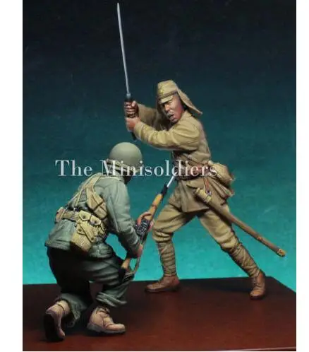

New Unassembled 1/35 The Pacific Set (2 figures) Crew Resin Kit DIY Toys Unpainted resin model