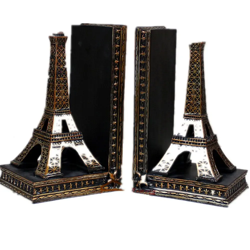 Creative Fashion Resin Home Decoration the Eiffel Tower Book Bookends