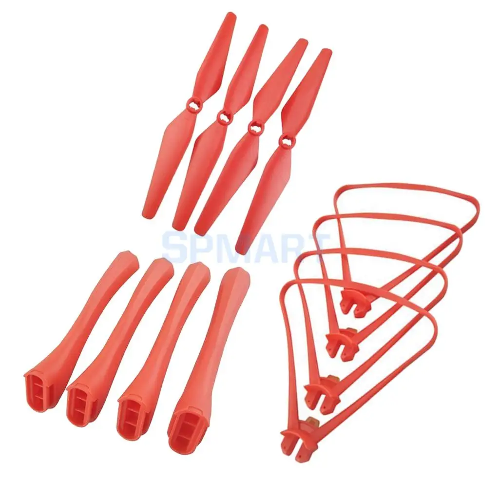 Propeller Prop & Landing Gear & Protective Cover Ring for SYMA X8SW X8SC X8SG X8 Pro RC Drone Helicopter Quadcopter