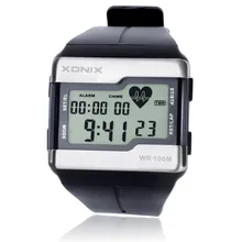 Hot XONIX Fashion Heart Rate Monitor Men Sports Watches Waterproof 100m Digital Watch Swimming Diving Wristwatch