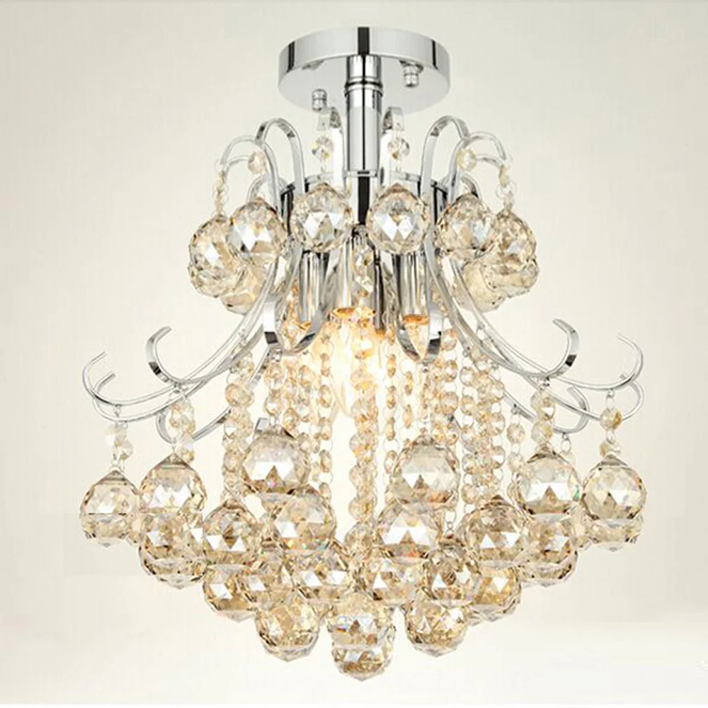 Mamei Free Chrome Finish Modern Mini Crystal Chandelier Mamei Free Chrome Finish Modern Mini Crystal Chandelier Bedroom Light With Cognac Color Ball Decoration In Chandeliers From Lights