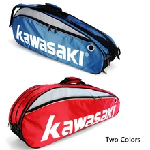 Сумка для бадминтона спортивная сумка Kawasaki бадминтон ракетка пакет Сквош теннисная сумка рюкзак с рисунком волана ракетка для бадминтона тренировочная сумка