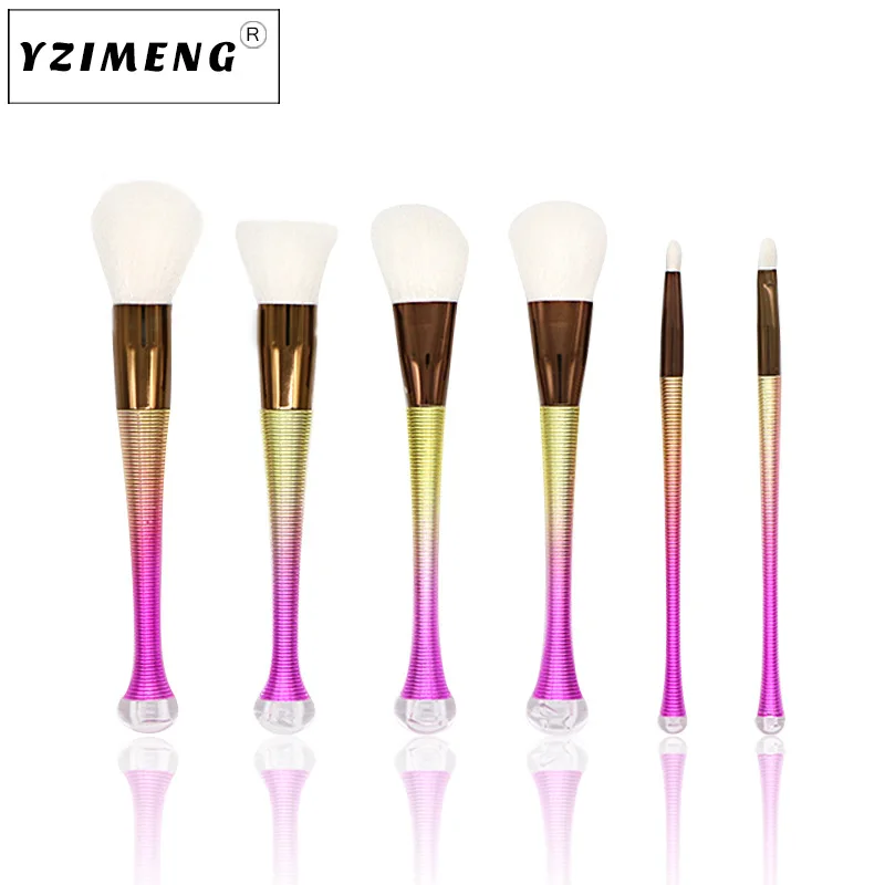 HUAMIANLI 2018 Новый 6 упак. Талия blush brush set Фонд Щетка Concealer & Красота Макияж