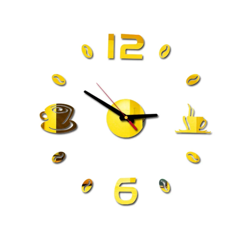 

DIY 3D Roman Numbers Wall Clock Mirror Sticker Home Room modern Office Decor Art Design Home decoration dropshipping 325W
