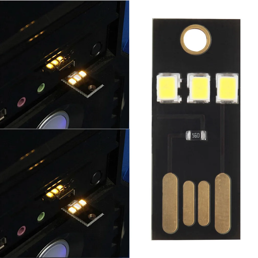 

1pc LED USB Lava Computer Lamp Power Bank Book Night Light Novelty Bulb Adjust Brightness Notebook Reading Light