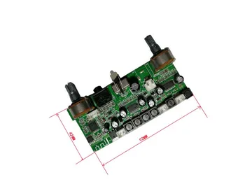 

DIY 12V 2.1 channel with amplifier Bluetooth audio decoder board supports AUX MP3 WAV mode