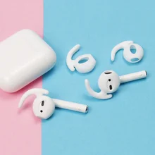 Силиконовый чехол для наушников нескользящий для Airpods Bluetooth беспроводная гарнитура Ушная крышка в уши чехол для наушников защита от пыли