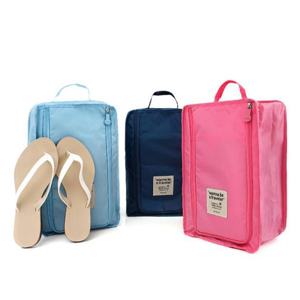 Удобная дорожная сумка для хранения, нейлон, 6 цветов, двойной слой, портативный органайзер, сумки, мешок для сортировки обуви, Лидер продаж