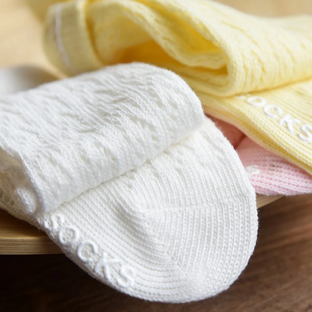 Новое поступление; хлопковые носки для новорожденных; кружевные нескользящие носки принцессы для маленьких девочек